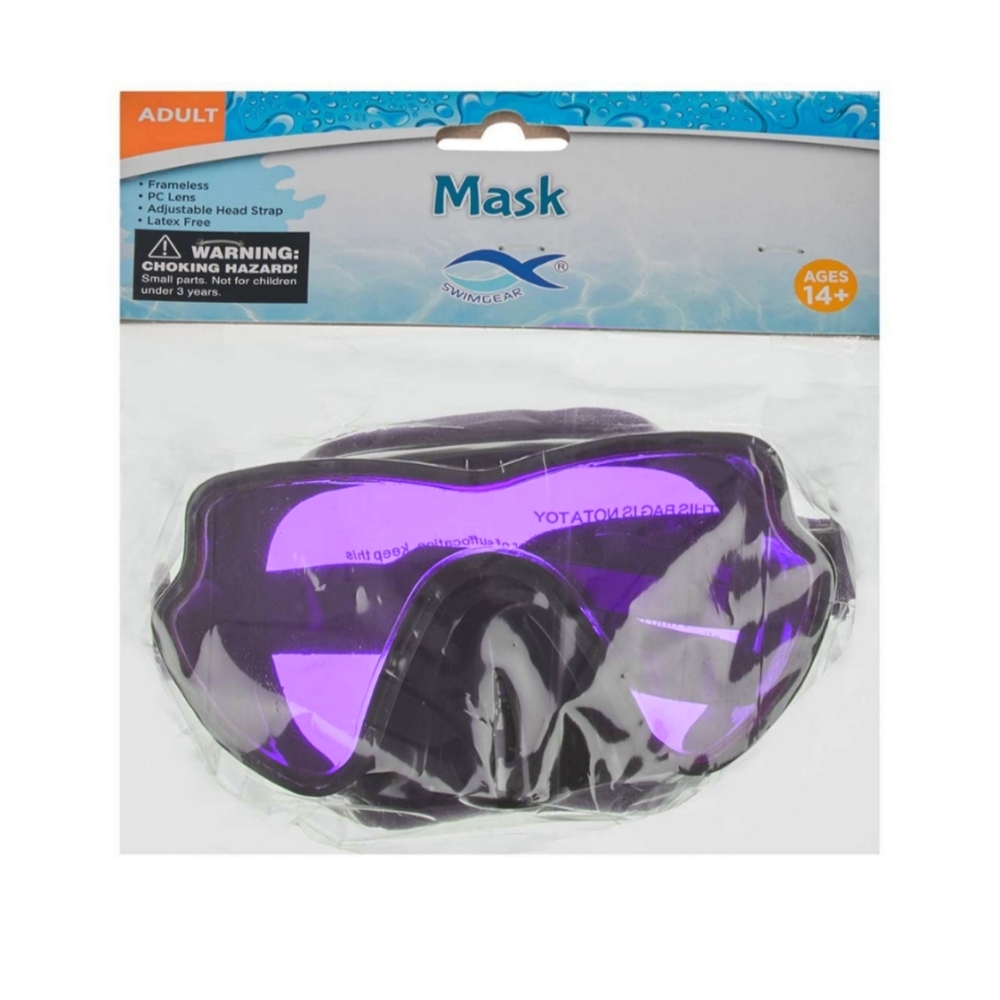 *5/$20* NEW Swimgear Adult Frameless Swimming Mask PC Lens Wide Vision